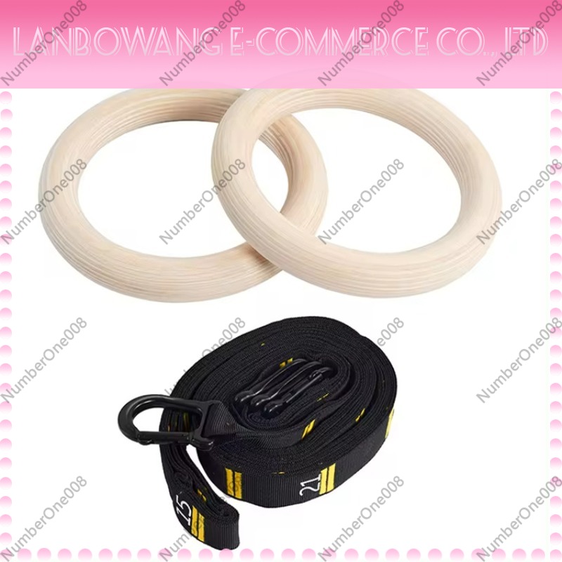 Gymnastic Ring Wood - Set Ring Senam Kayu Birch Solid