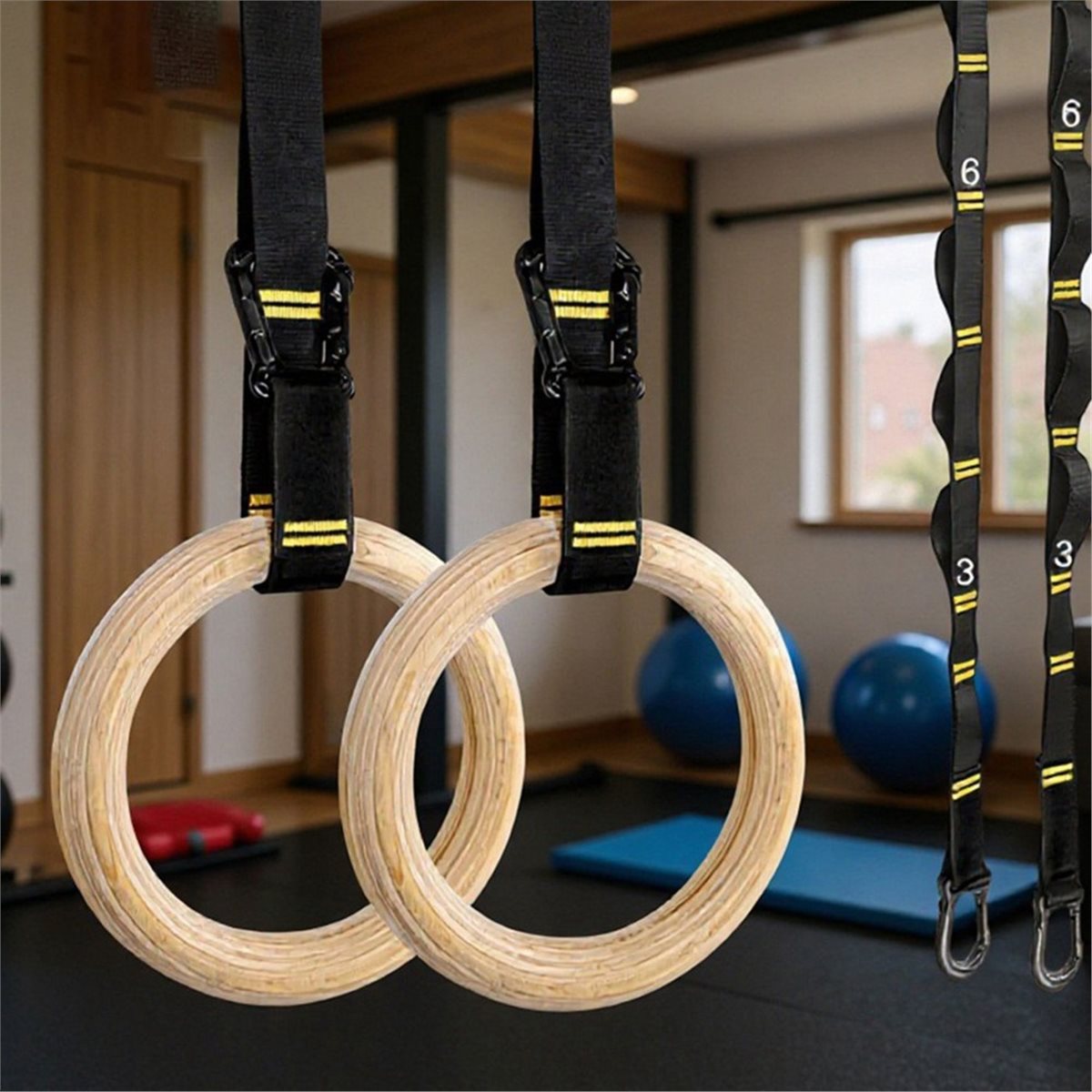 Promo Musim Panas 2Pcs Ring Se - Gymnastic Ring Wood ulasan dan harga