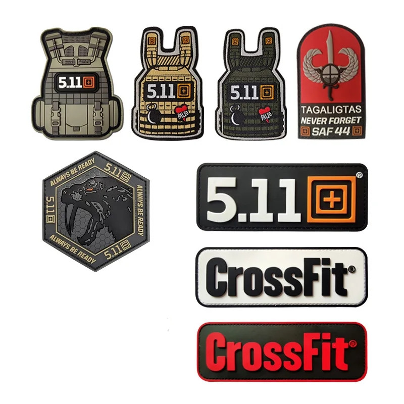 Patch Stiker PVC 3D Model Vest - Crossfit Gear Pouch ulasan dan harga