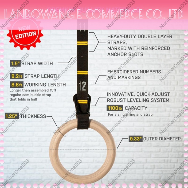 Set Ring Senam Kayu Birch Soli - Gymnastic Ring Wood ulasan dan harga